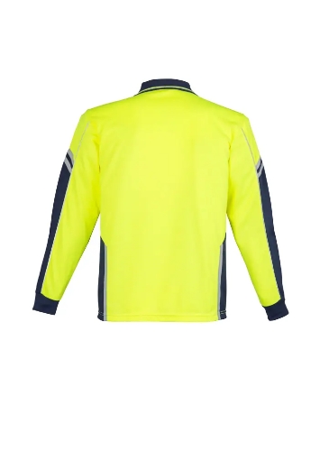 Picture of Syzmik, Mens Hi Vis L/S Squad Polo